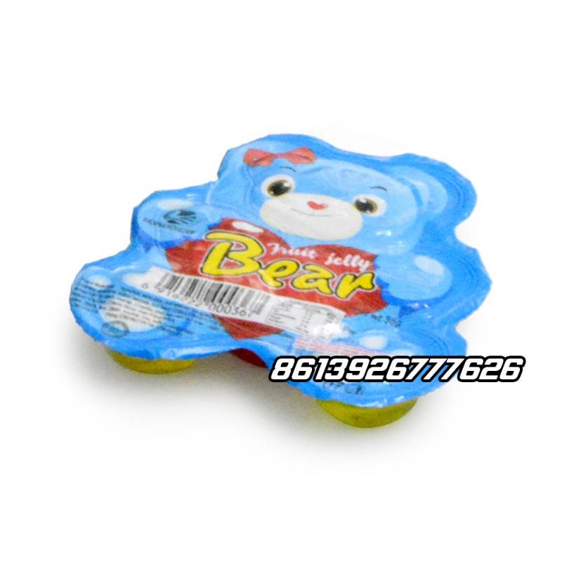 Wholesale Bear Shaped Assorted Flavor Fruit Jelly Pudding Candy