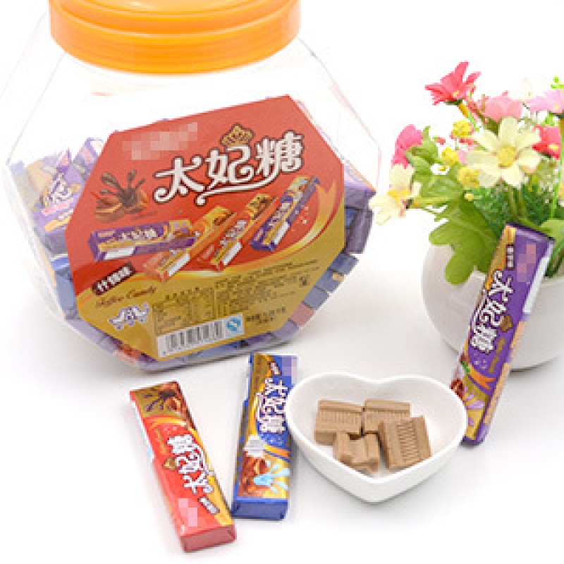OEM Chocolate Milk Jam Filled Soft Chewy Toffee Candy