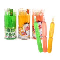 Hot Selling Sweet Vitamin C Colorful Translucent Fruit Juice Liquid Jelly Ice Pop