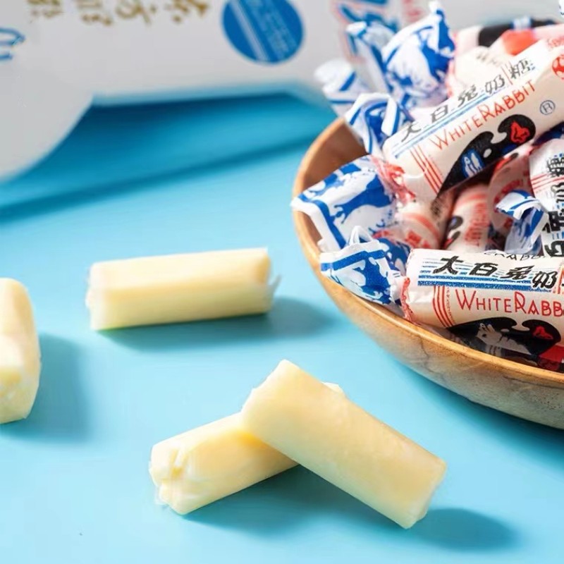 OEM Packing Flavours Big White Rabbit Creamy Milk Toffee Chewy Candy