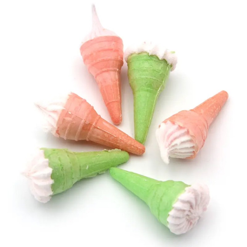 OEM Colorful Sweet Marshmallow Ice Cream Cone Candy Marshmallow