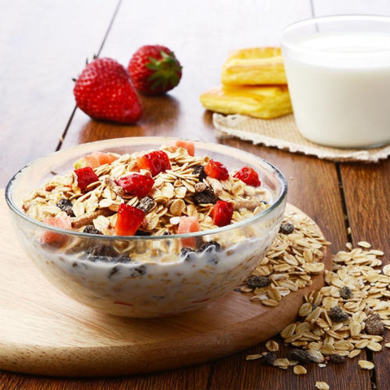 Oem Mixed Fruit Yogurt Nut Oatmeal Instant Nutritious Breakfast Cereal