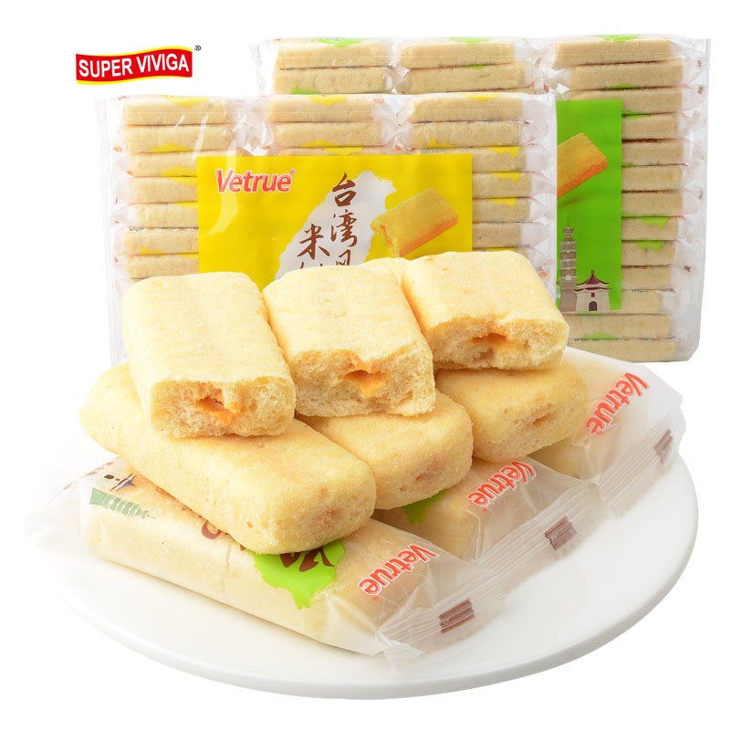 OEM Chinese Traditional Salt Egg Yolk Flavor Fragrant Rice Cracker Biscuit