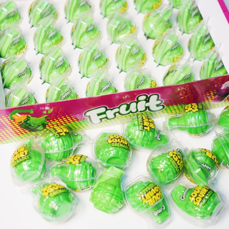 New Product Funny Grenade Shape Fruit Jelly Gummy Candy Fill Jam