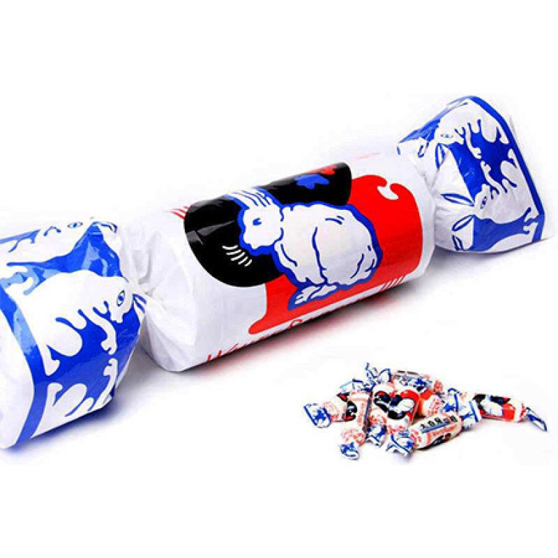 OEM Packing Flavours Big White Rabbit Creamy Milk Toffee Chewy Candy