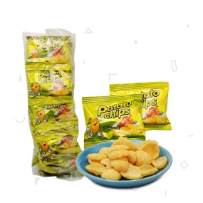 New Halal Crisp Snack Fished Shaped Potato Flavor Chips for Kids Candy