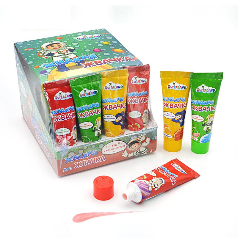 Wholesale Custom Private Label Tubble Gum Chinese Toothpaste Liquid Jam Bubble Gum