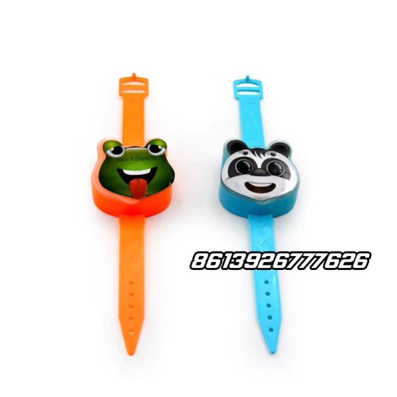 Yixinfoods Wholesale Custom Cartoon Wrist Watch Toy Fill Compress Candy
