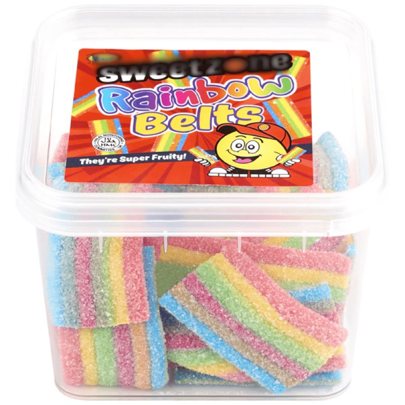 Wholesale Custom Sugar Coated Halal Rainbow Fruit Flavour Tubs Sweets Candy
