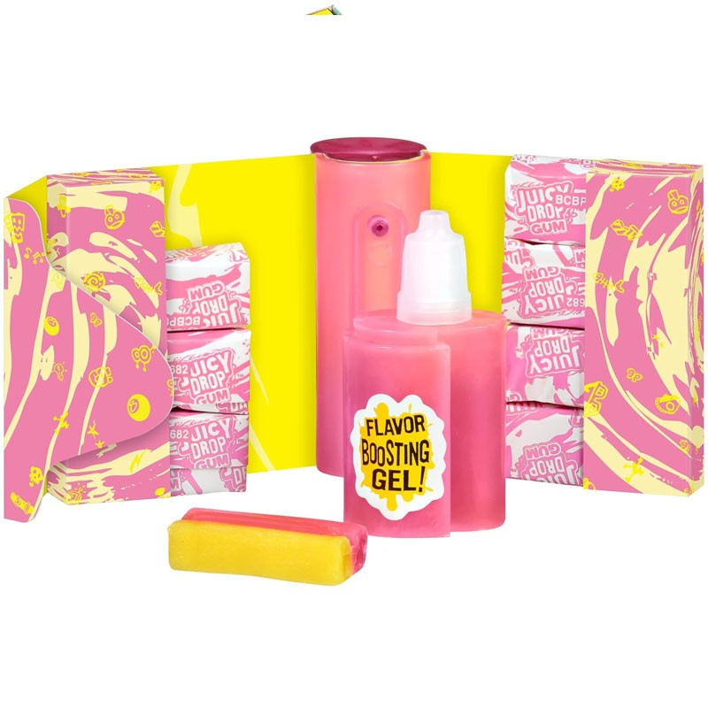 Wholesale Custom China Halal Sweet Sour Fruit Flavour Bubble Gum With Sour Gel