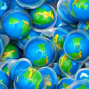 3D Planet Gummies Ball Blue Earth Jelly Sweets Fruit Jam Candy