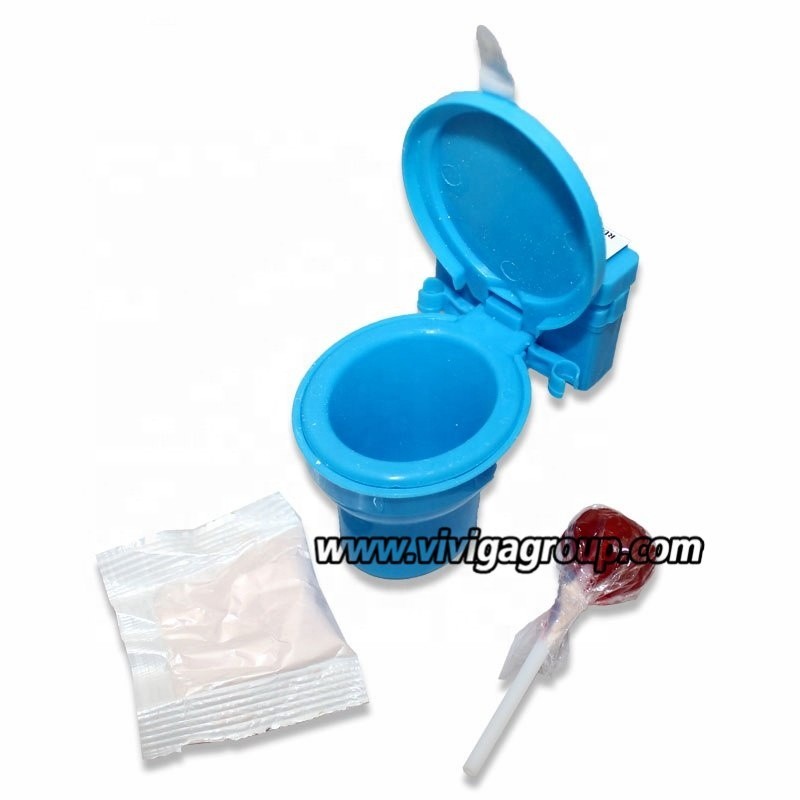 Fancy Toys Toilet Lollipop Candy with Fruit Sour Powder