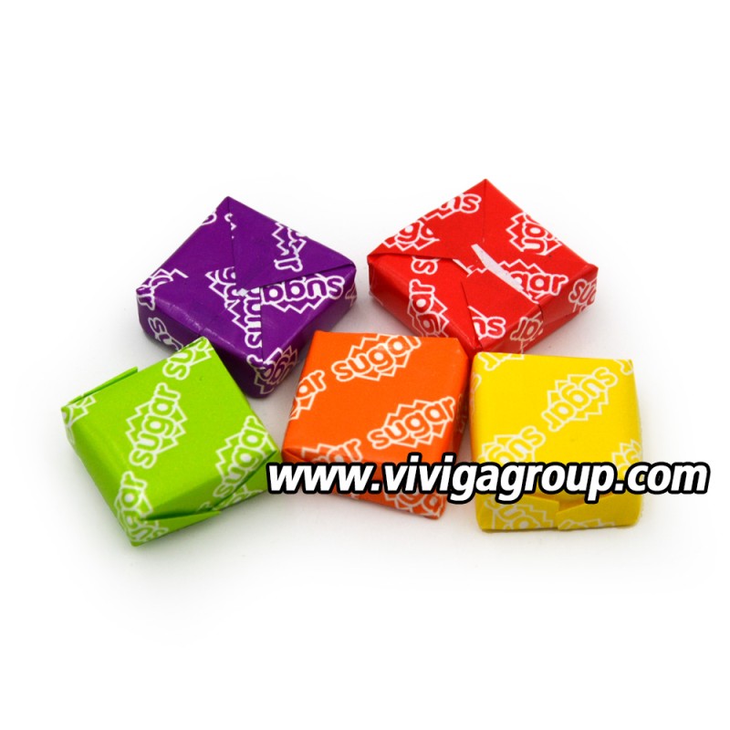 Assorted Sweet Fruit Flavors Cube Shape Swiss Candy for Kids