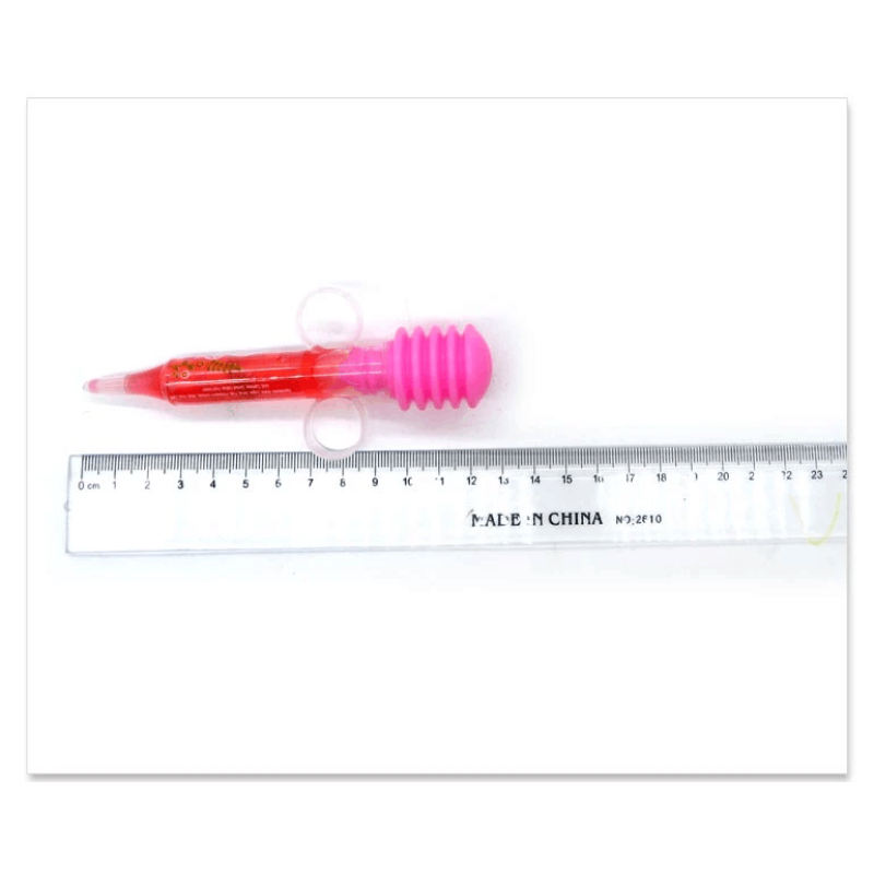 Custom Wholesale Halal Syringe Shape Liquid  Jam Jelly Candy