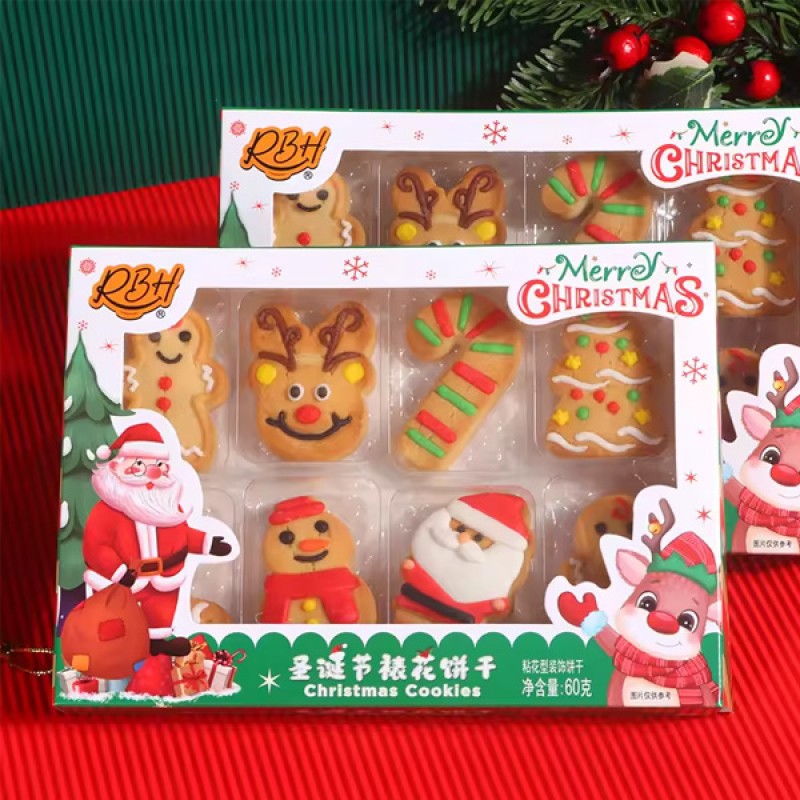Wholesale Custom Christmas Cookies Decorative Biscuits Gifts for Kids