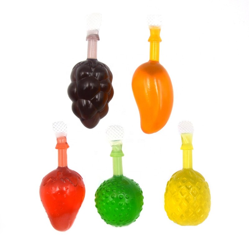 Wholesale Custom Yummy Tiktok Assorted Bag Packing Fruit Shape Fruit Jelly