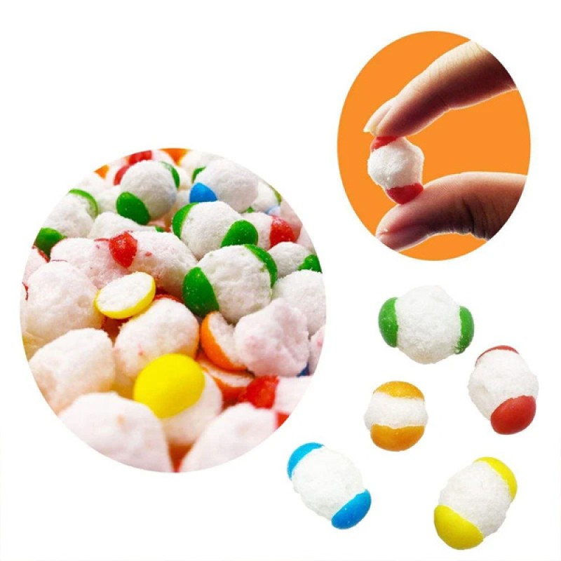 Wholesale Custom Colorful Sweet Sour Fruity Chewy Freeze Dried Jelly Beans Candy