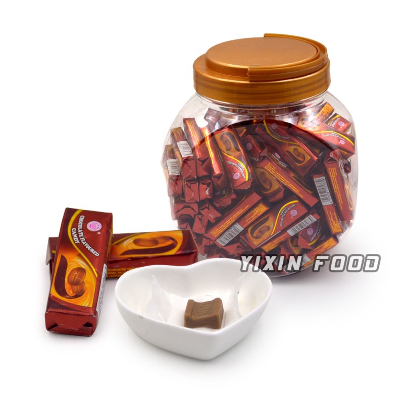 OEM Chocolate Milk Jam Filled Soft Chewy Toffee Candy