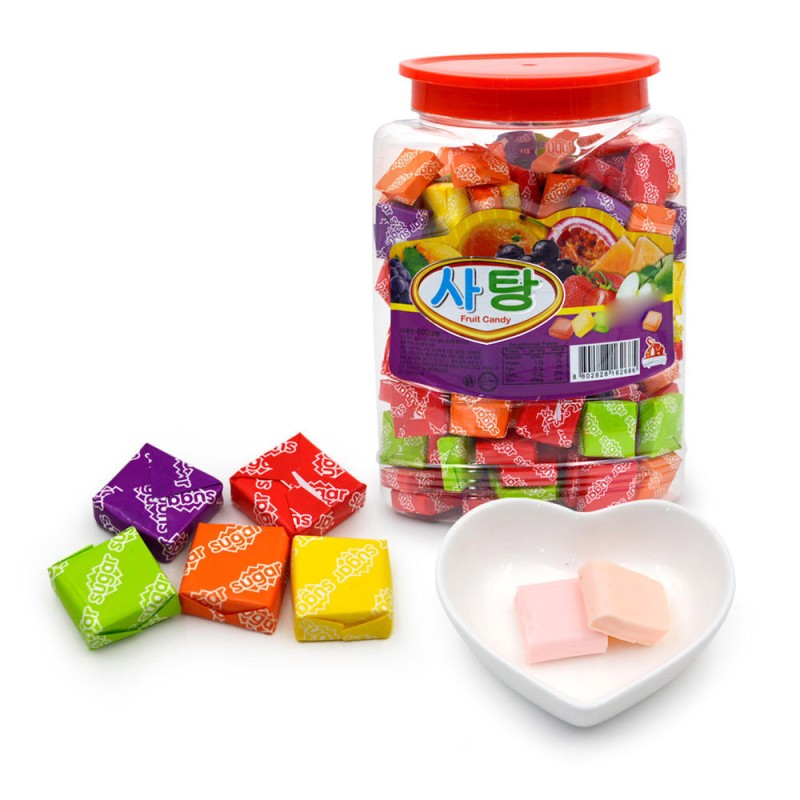 Assorted Sweet Fruit Flavors Cube Shape Swiss Candy for Kids