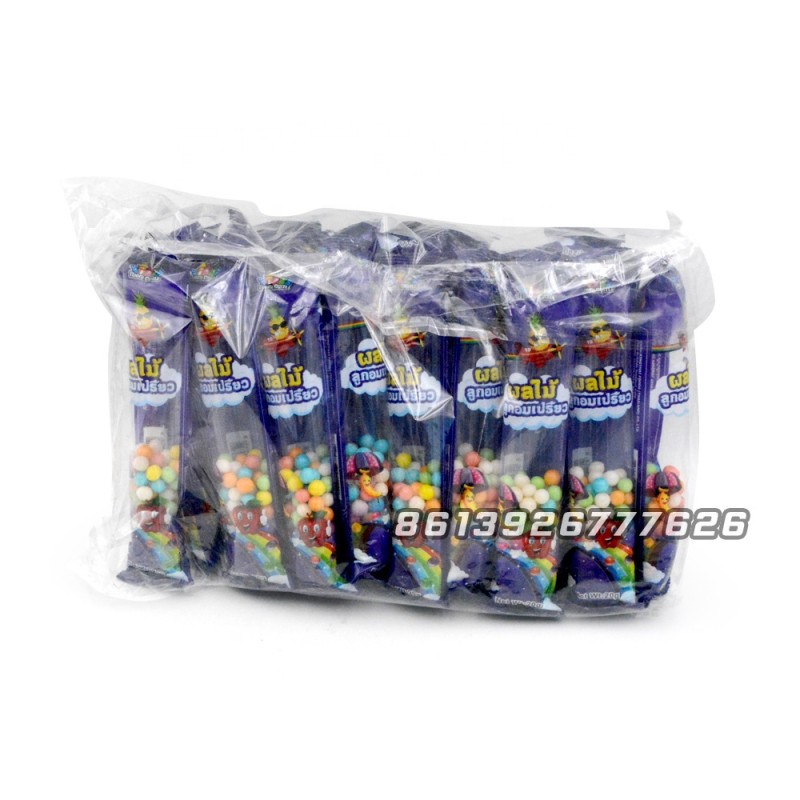 Colorful Fruit Flavor Sour Puffed Candy Sweets