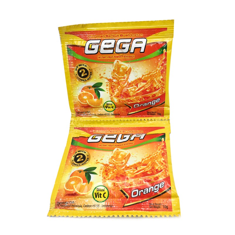 Wholesale Custom Fruit Flavor Gega Instant Juice Powder Drink