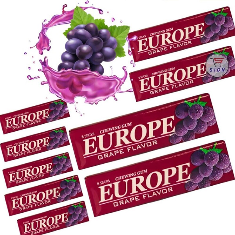 Wholesale Custom Sweet Fruit Stick Europe Chewing Gum Manufacturers