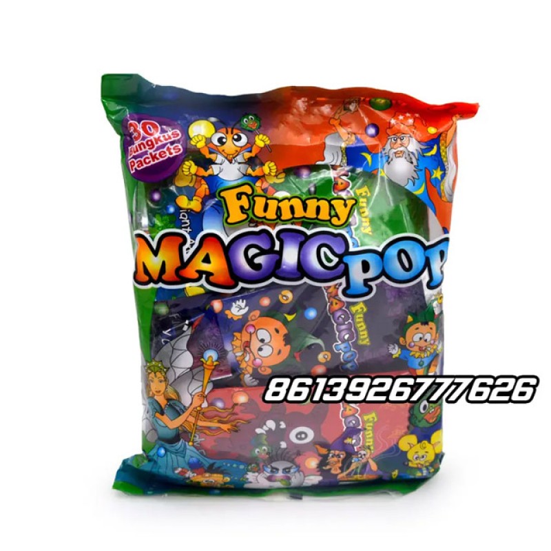 Sweet Fruit Flavour Magic Pop Candy Lollipop with Sour Powder