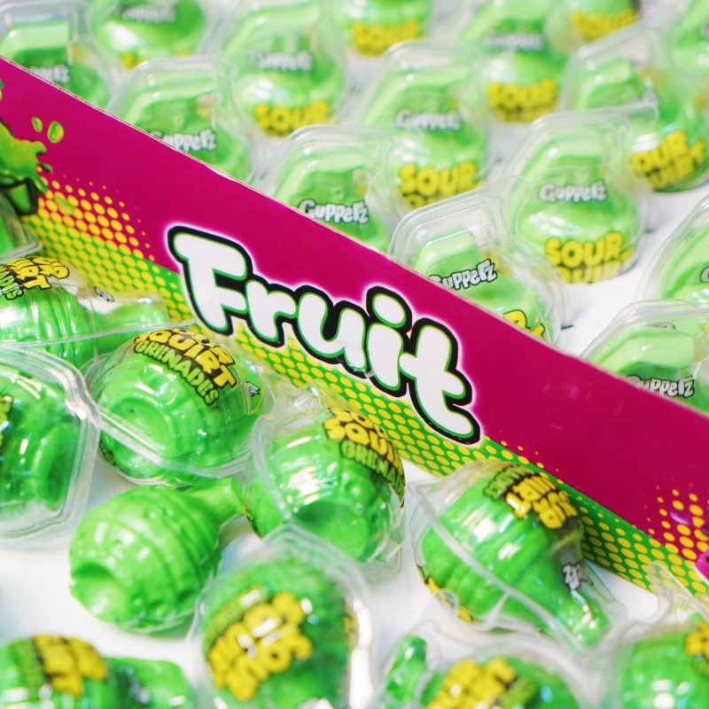 New Product Funny Grenade Shape Fruit Jelly Gummy Candy Fill Jam