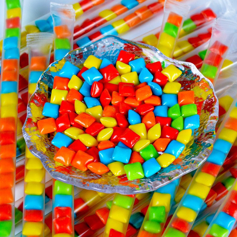 Wholesale Custom Assorted Mix Fruit Flavor Bubble Stick Bubble Gum