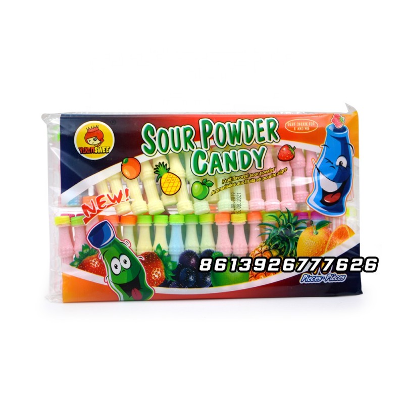 Superviviga Cola Bottle Packing Halal Sugar Free Mix Fruity Sour Powder Candy