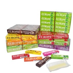 Wholesale Custom Sweet Fruit Stick Europe Chewing Gum Manufacturers