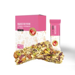 Nutrition Diet Food Craneberry Strawberry Nut Stick Meal Replacement Energy bar