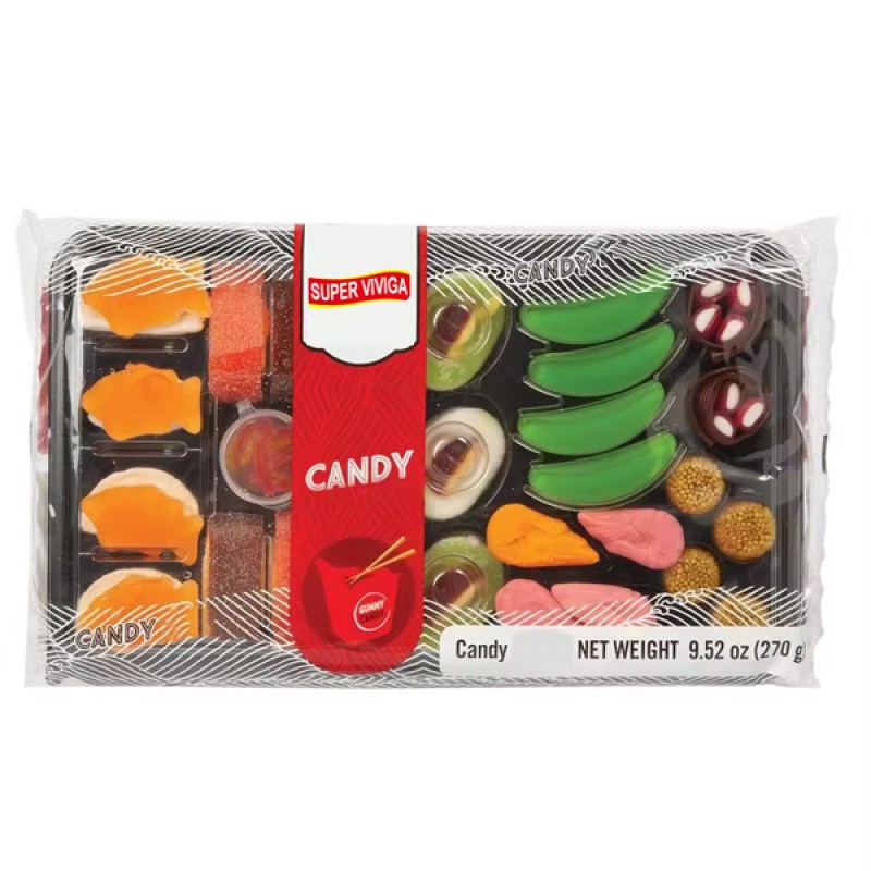 Wholesale Custom Sweet Sushi Shape Gummy Candy Dulces