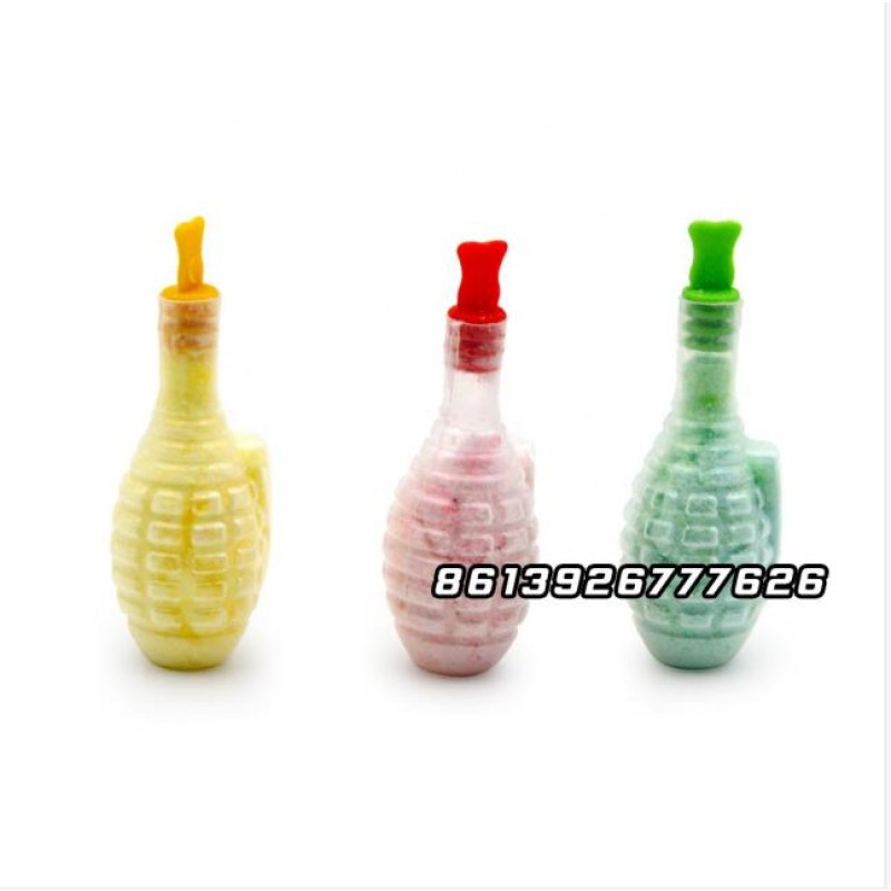 Custom Wholesale Bomb Bottle Packaging Halal Fruit Flavor Sour Powder Candy