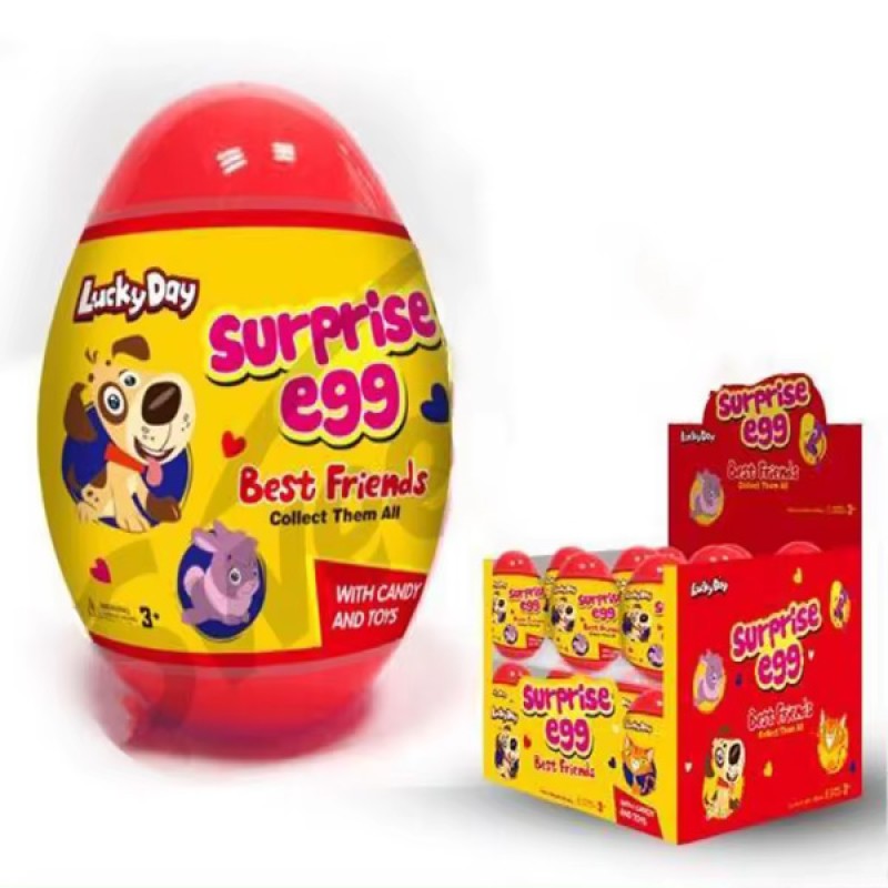 Wholesale Custom Candy Plastic Big Kids Surprise Egg Toys