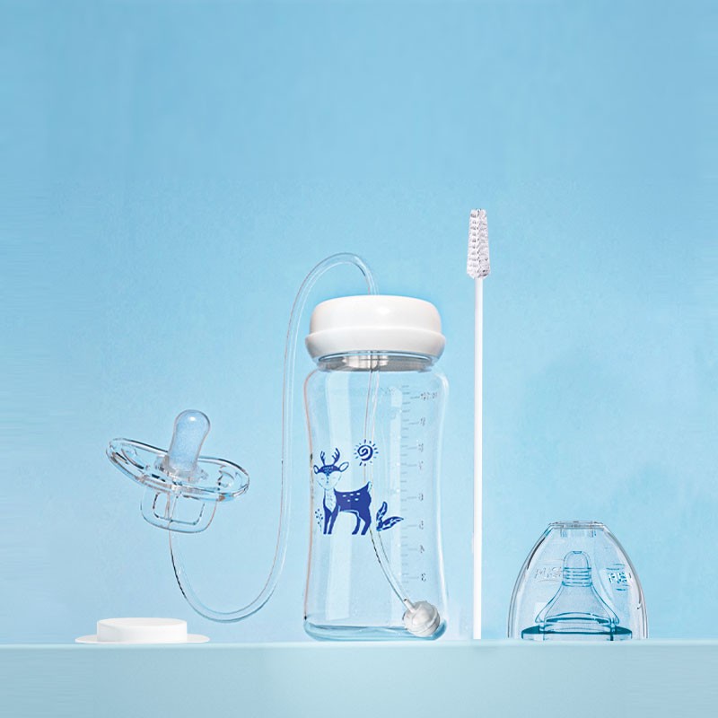 Breast Milk Bottle Supplier - Hands Free Wide Neck BPA Free Feeder