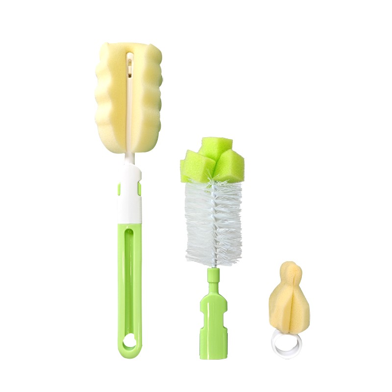 Sponge Bottle Brush Manufacturer - High Quality 3-in-1 Direct Factory
