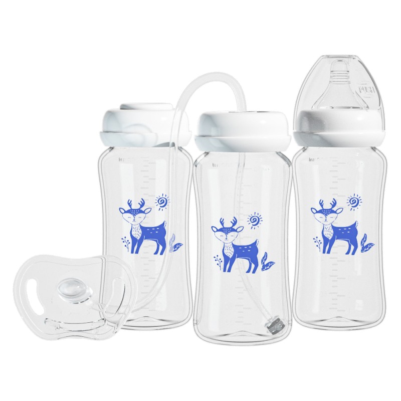 Baby Bottle Set Supplier - Hands Free High Transparent Anti-Colic