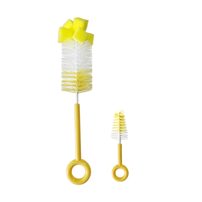 Cleaning Brush Supplier - Hand Design Nylon Baby Bottle Brush Set