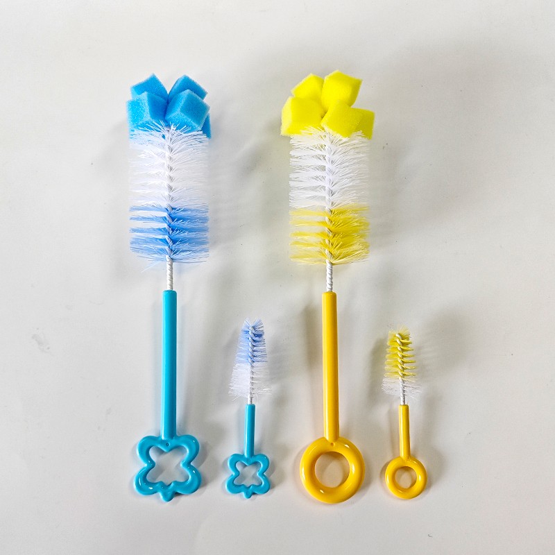 Cleaning Brush Supplier - Hand Design Nylon Baby Bottle Brush Set