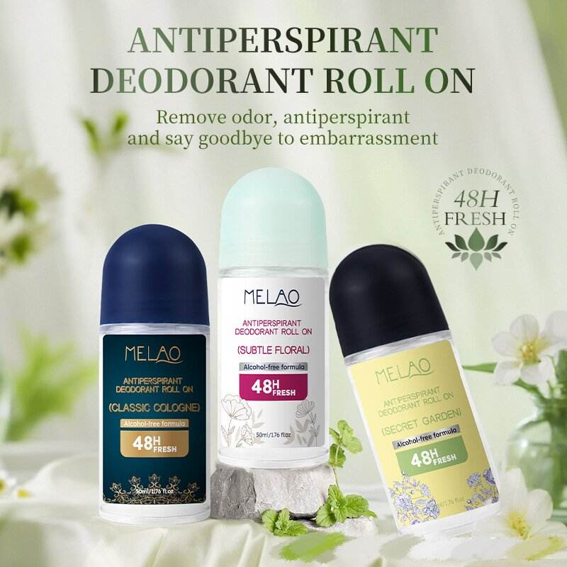 MELAO High-quality Body Care 48-hour Long-lasting Fragrance Antiperspirant Deodorant Roller Ball Stick Mild Non-irritating