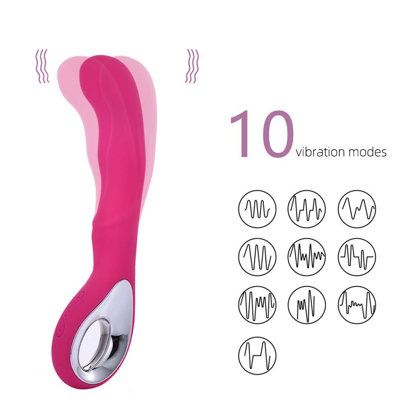 Powerful 10 Frequency Rechargeable Dildo Rabbit Vibrator Sex Toys for Women Vaginal Anal Massager G Spot Clitoris Stimulation