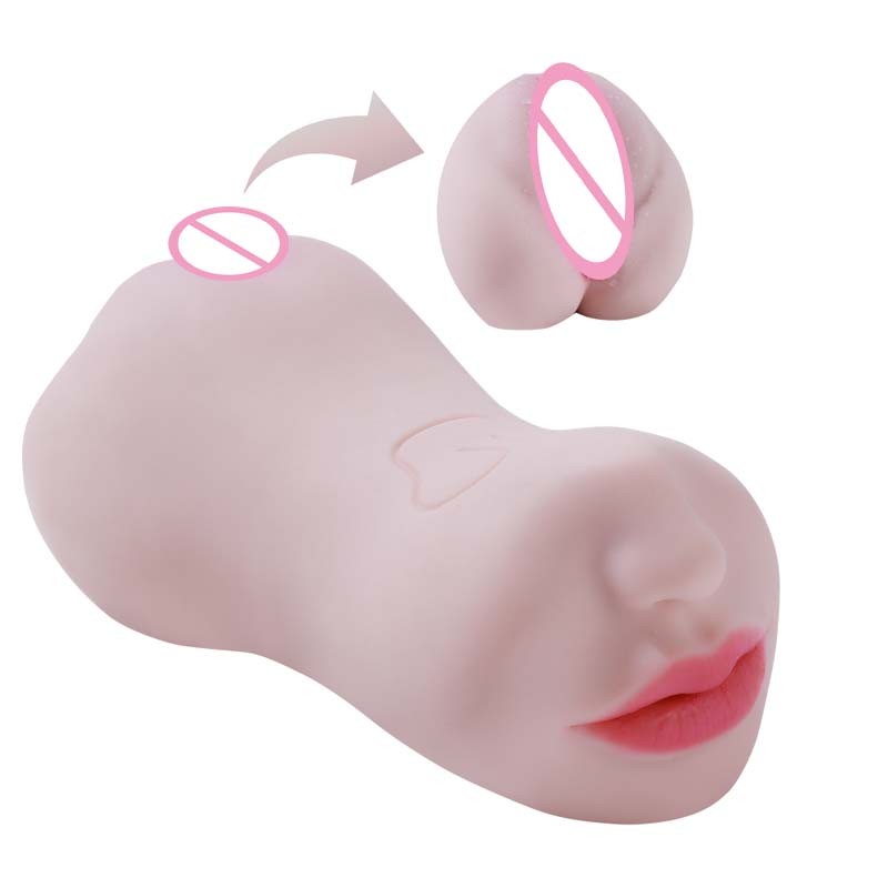 2025 Hot Sale Men's TPE Male Masturbator Cup 3-in-1 Realistic Pocket Pussy Artificial Pussy Vagina Anal Deep Throat Sex Toys for