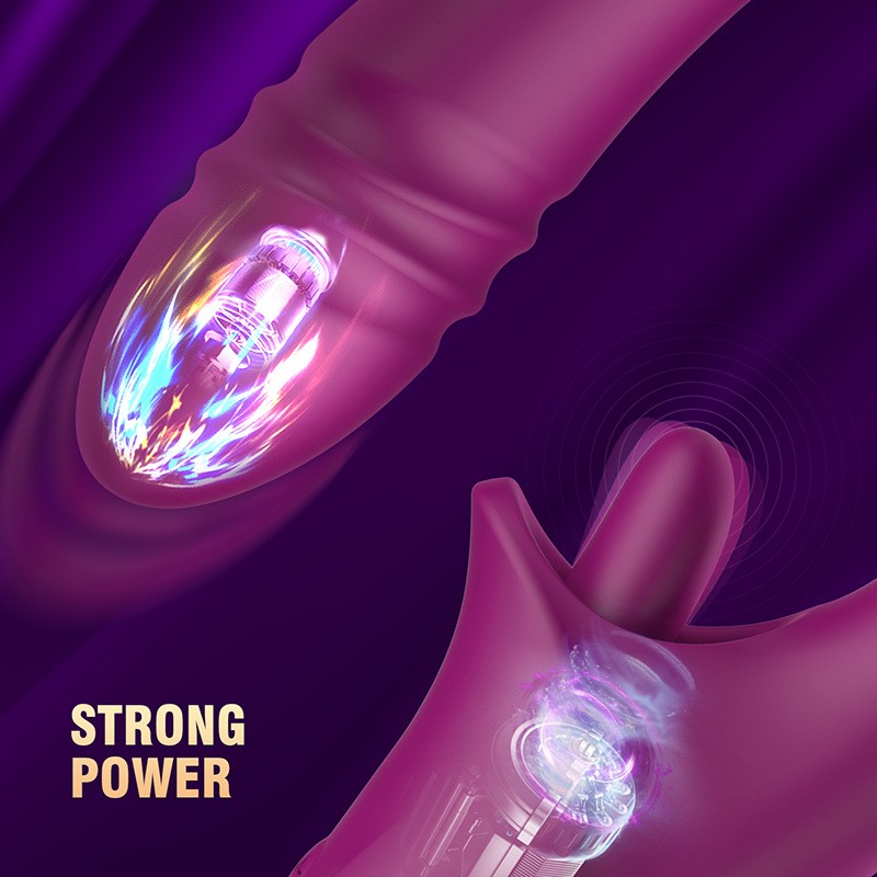 USB Rechargeable Rabbit Vibrator for Women 11-Kind Vibrating Thrusting Sex Toy G Spot Massage Dildo for Adults