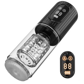 3 in 1 TPE Pocket Pussy Oral Sex Stroker Waterproof Thrusting Rotating Sucking Automatic Male Masturbation Cup Sex Toys for Men