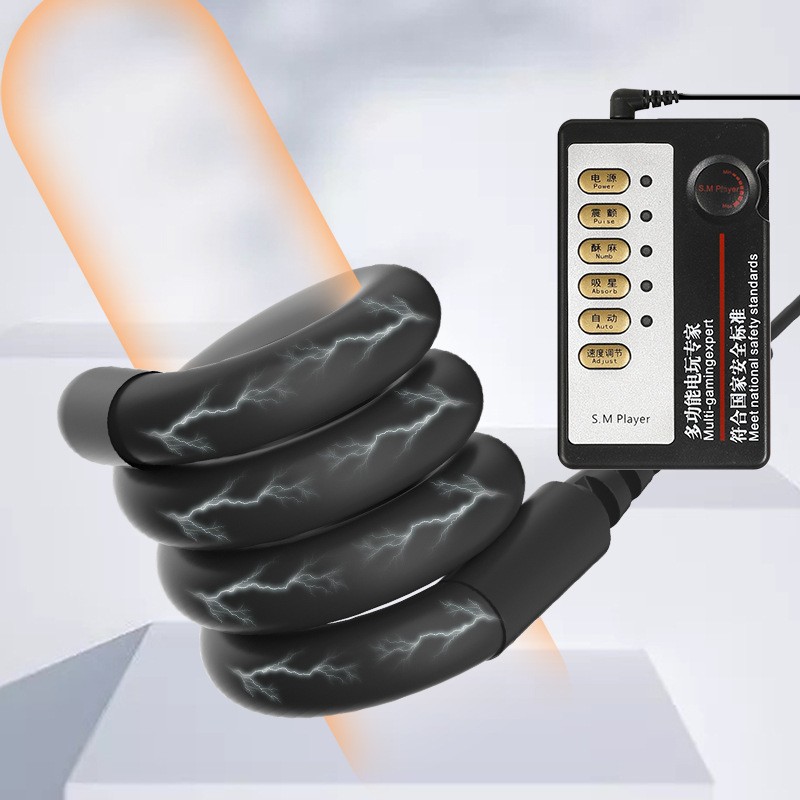Lternative Training Electric Toy Lock-up Restraint Masturbation Ring Winding Exercise Long-term Trainer