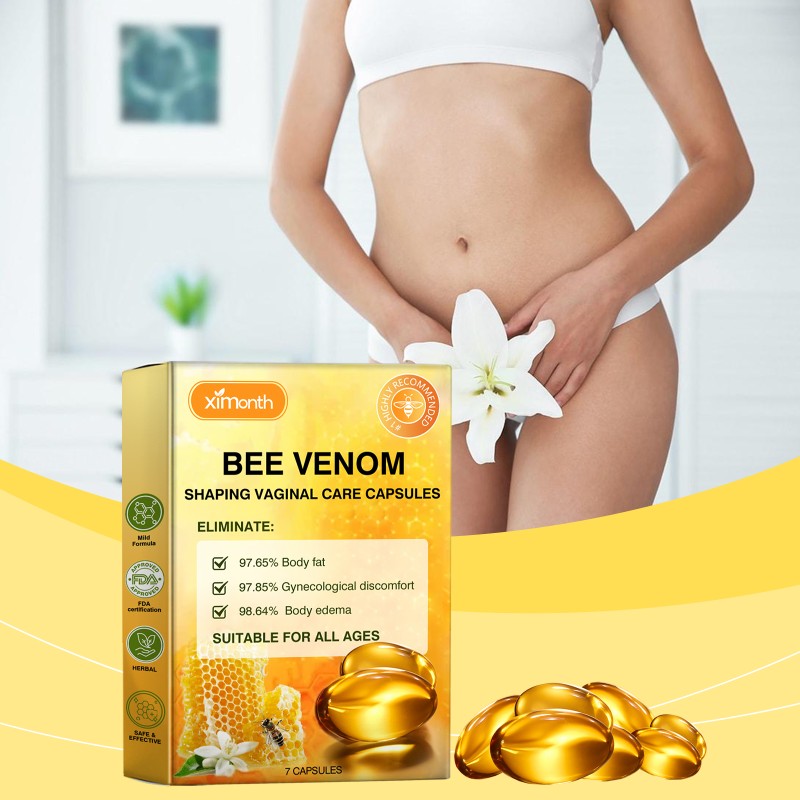 Bee Venom Body Shaping Vaginal Care Tightening Capsules Women Body Private Vaginal Tighten Melts Vagina Shrinking Detox Capsule