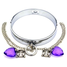 Toy Metal Cross Correction Collar Breast Clip Combination Bell