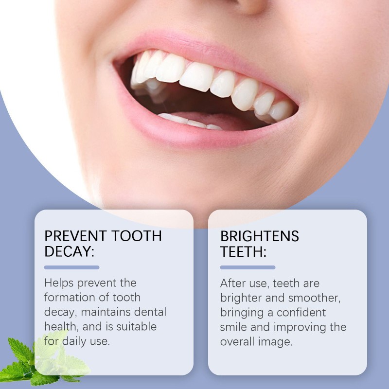 Eelhoe Antibacterial Mint Tooth Powder-Gentle Daily Teeth Stains Removal Breath & Gum Care Deep Whitening Cold Light Technology