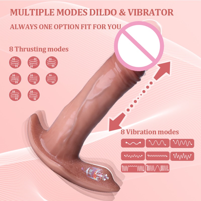 Thrusting Dildo Vibrator Wearable Telescopic Penis Female Anal Vagina Masturbation Adult Women Outdoor Remote Control Sex Toys
